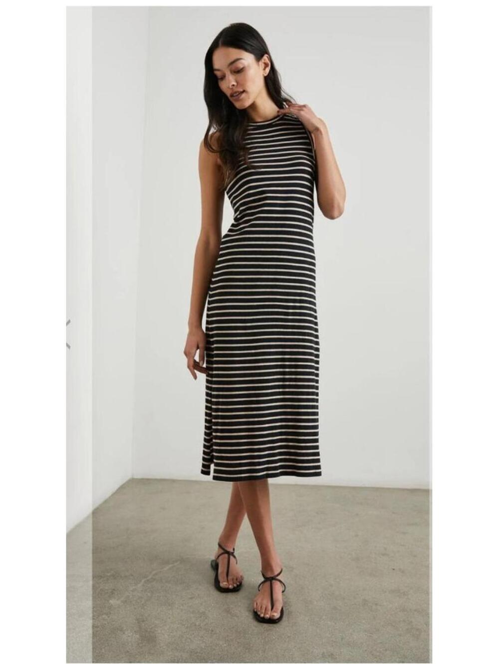 Rails The Tank Dress in Black Birch Stripe (L)